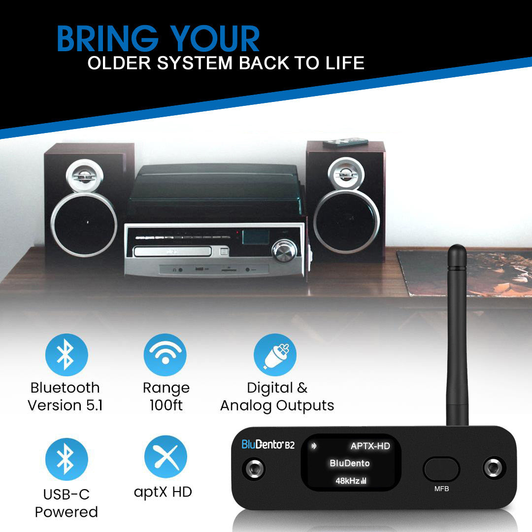 Audioengine B1 D1 Bluetooth 5.0 Atp-X HD 24bit Wireless Audio